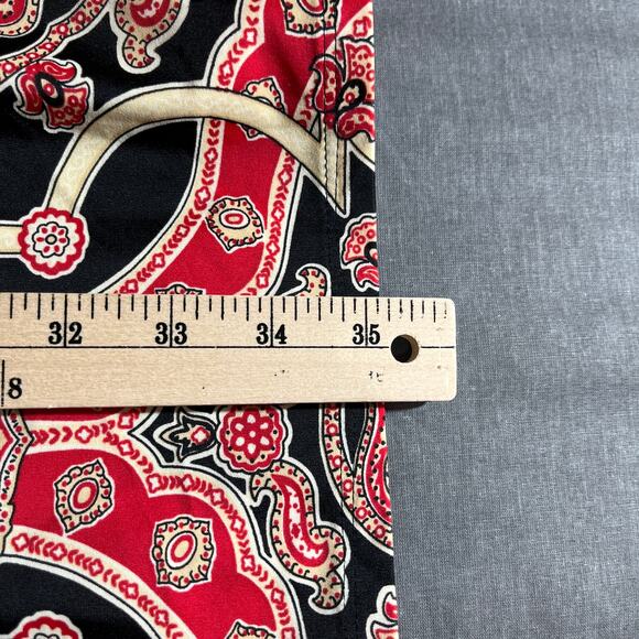 Jude Connally Shirt Dress Womens Large Black Red Floral Long Sleeves Button Up - Picture 7 of 8